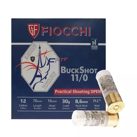 12/70 Fiocchi Buckshot Open 30g - Shotgun buckshot cartridges, over 4mm - 864180 - 2