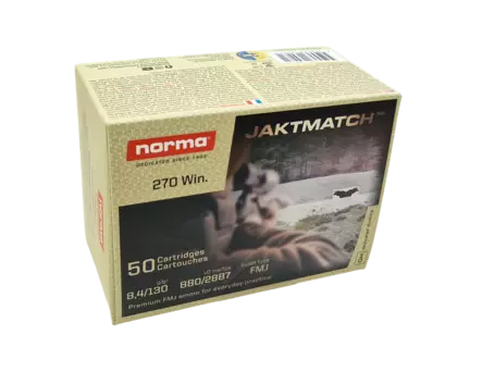 270 Win NORMA Jaktmatch 8,4g FMJ 50kpl - Muut kiväärin patruunat - 20169070 - 2