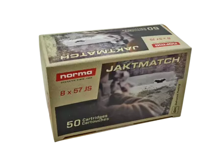 8x57 JS NORMA 8g Jaktmatch FMJ 50kpl - Muut kiväärin patruunat - 20180090 - 3