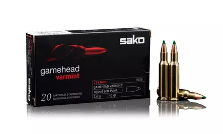 Sako Gamehead Varmint 2.6g .222rem - 222 Rem. -kiväärinpatruunat - C609103GSA10 - 4