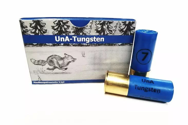 12/70 UnA - Tungsten 32g 2,5mm 5kpl - 12/70 haulikon metsästyspatruunat - 5900 - 1