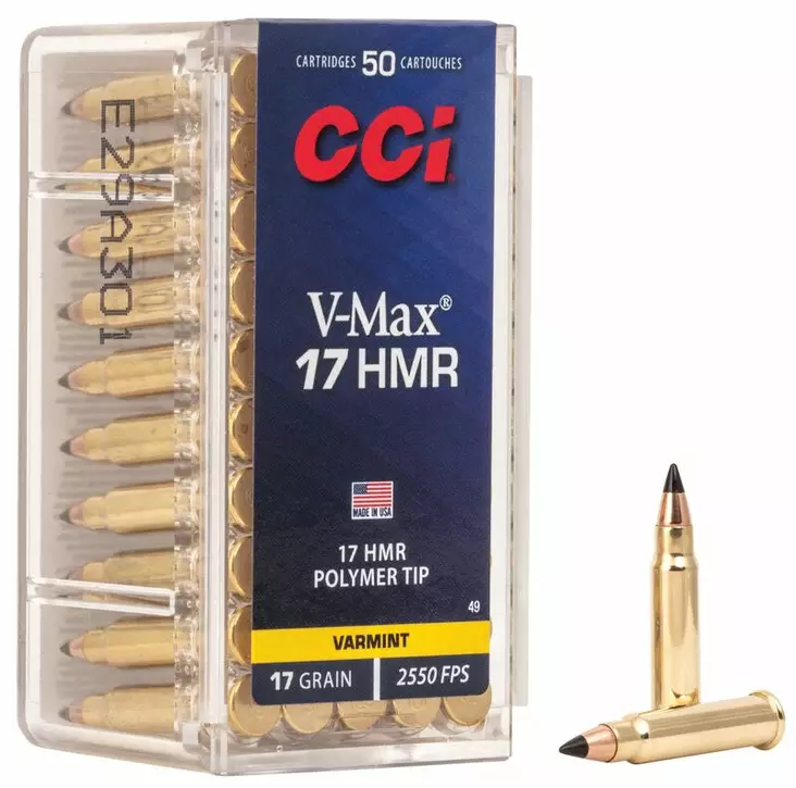 17 HMR HORNADY 17gr V-MAX 50-pack - 17 HMR Mini Rifle Cartridges - 130910 - 1