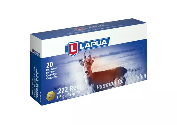 222 Rem LAPUA 3.6g SP 20pcs - 222 Rem. -rifle cartridges - 4315030 - 2