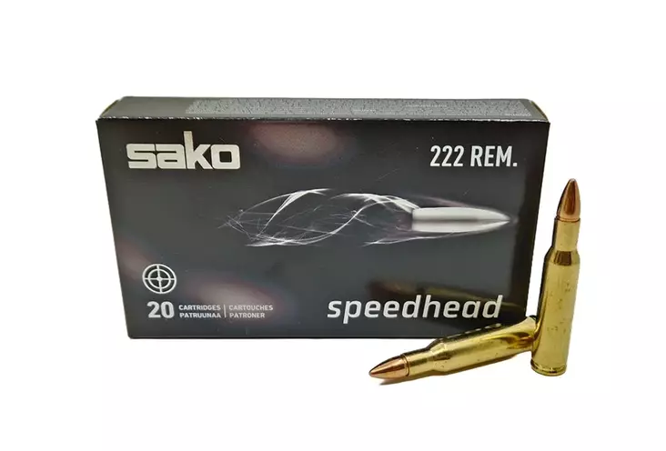 222 Rem SAKO 3,2g FMJ 20kpl - 222 Rem. -kiväärinpatruunat - C609105GSA10 - 4