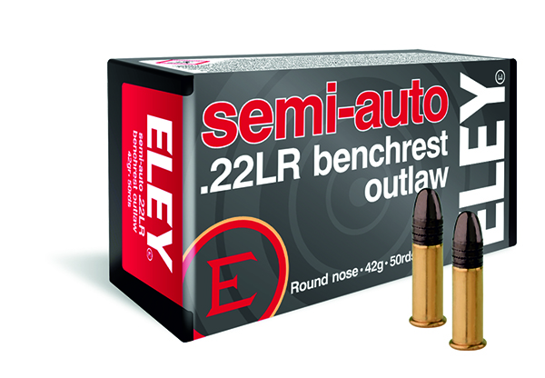 22lr Eley Semi-Auto Benchrest Outlaw 42gr 50pcs - 22 LR Standard Velocity cartridges - 02320 - 1
