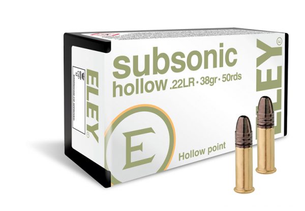 22lr Eley Subsonic HP 38gr 50kpl - 22 LR Subsonic pienoiskiväärin patruunat - 05400 - 1