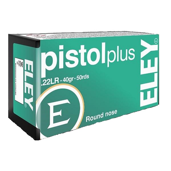 .22lr Eley Pistol Plus 40gr 50pcs - 22 LR Standard Velocity cartridges - 03140 - 3