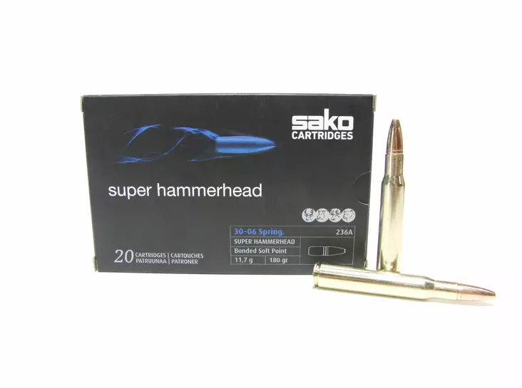 30-06 SAKO Super Hammerhead 11,7g 20kpl - 30-06 Spring. -kiväärinpatruunat - C631236ASA10 - 1