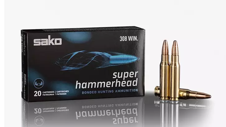 308 Win SAKO Super hammerhead 11,7g 20kpl - 308 Win. -kiväärinpatruunat - C629236ASA10 - 8