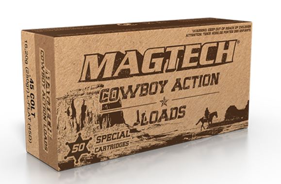 45 Colt Magtech 16,2g/250gr L-Flat (45D) Cowboy Action Loads 50kpl - Muut käsiaseiden patruunat - 145370 - 1