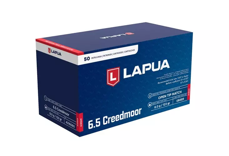6,5 Creedmoor LAPUA 8,0g Scenar - 6,5 Creedmoor -kiväärinpatruunat - 4316060 - 3