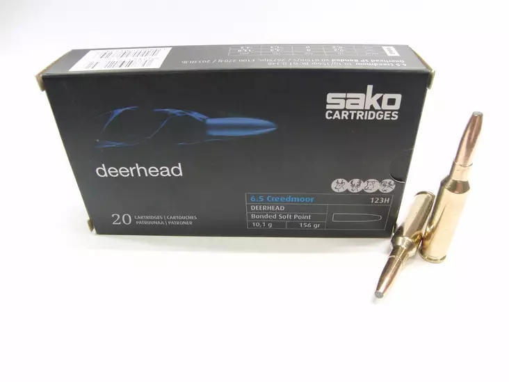 6,5 Creedmoor SAKO Deerhead SP 10,1g - 6,5 Creedmoor -kiväärinpatruunat - C663123HSA10 - 1