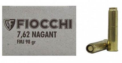 7.62 Nagant FIOCCHI 98gr FMJ 50 pcs - Other handguns cartridges - 707610 - 1