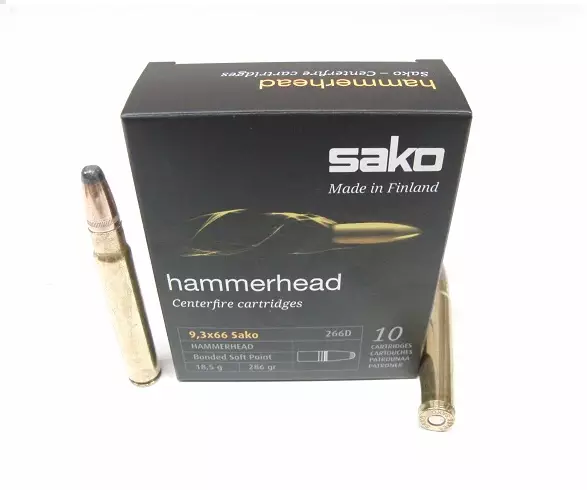 9,3x66 SAKO 18,5g Hammerhead 10kpl - Muut kiväärin patruunat - C666266DSB10 - 1