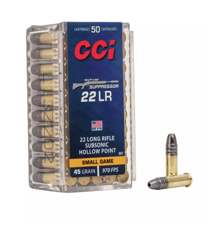 CCI 22LR Supressor HP - 22 LR Subsonic pienoiskiväärin patruunat - 130030 - 3