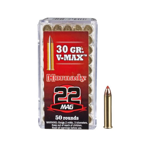 Hornady .22WMR V-max 30gr - 22 WMR pienoiskiväärin patruunat - 132010 - 1