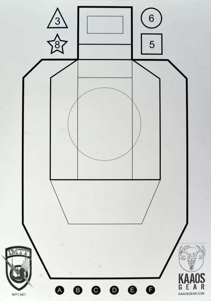 Kaaos gear & IMTT Taulu 10 KPL - Toiminta-ampujan taulut - KAAOS001-10 - 1