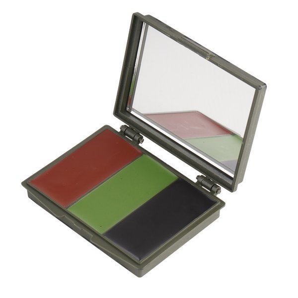 Mil-Tec Naamiovärisetti 3 väriä peilillä - Naamiointivärit ja -tarvikkeet - 16351000 - 1