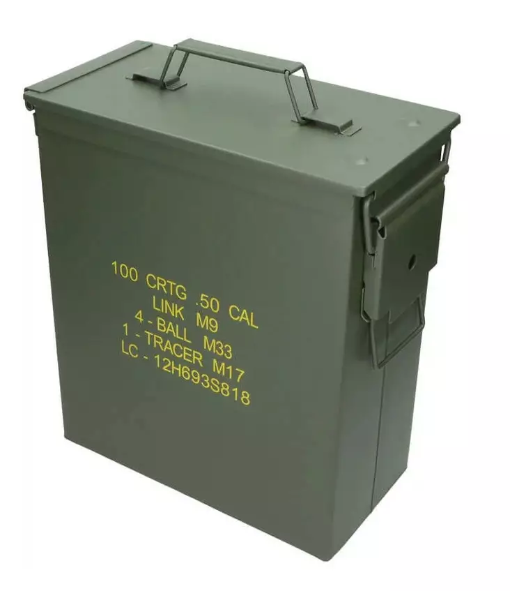 Mil-tec isompi .50cal-ammuslaatikko. - Kiväärin patruunarasiat - 15963300 - 1
