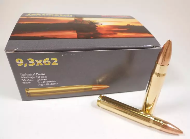 9.3x62 NORMA Hunting Match 15.0g FMJ 50 pcs - 9.3x62 rifle cartridges - 20193180 - 1