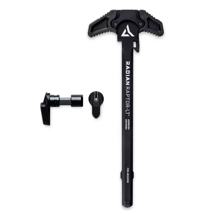 Radian Raptor-LT + Talon 45/90 AR15 Charging Handle and Safety - Black - AR charging handles - R0290 - 1