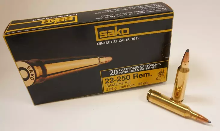 22-250 Rem SAKO 55gr SP 20kpl - Muut kiväärin patruunat - C613110GSA10 - 1