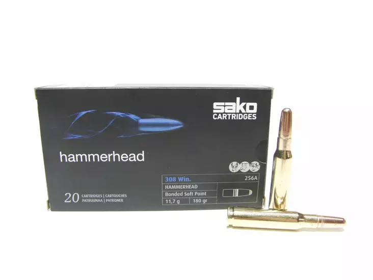 308 Win SAKO Hammerhead 11,7g 20kpl - 308 Win. -kiväärinpatruunat - C629256ASA10 - 1