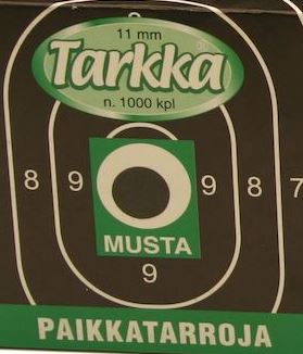 TARKKA Black Location Dot 11mm Round Pack of 1000 - Patches - 241210 - 1