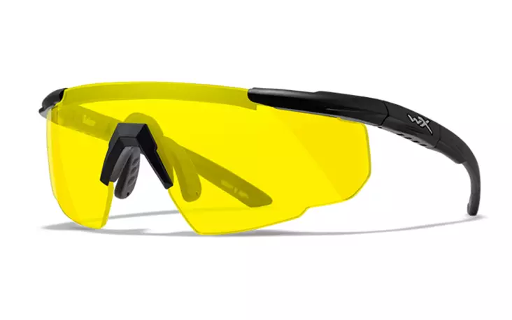 Wiley X Saber Advanced, Yellow, Black - Protective glasses and lenses - 300 - 30