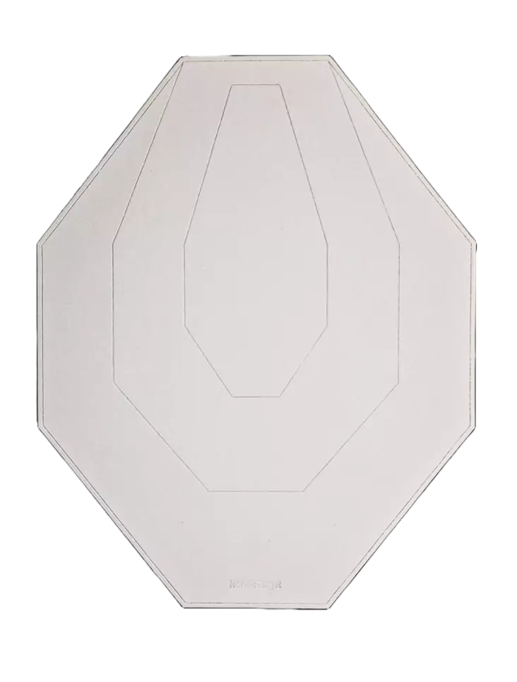 IPSC Target White Weather Resistant 10 Pack - Weatherproof boards WEB - 1002-10 - 1