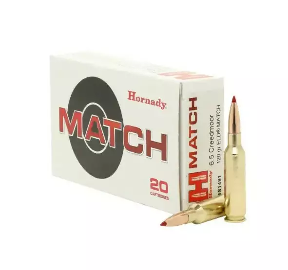 6.5 Creedmoor Hornady ELD Match 120gr - 6,5 Creedmoor -kiväärinpatruunat - 129110 - 4