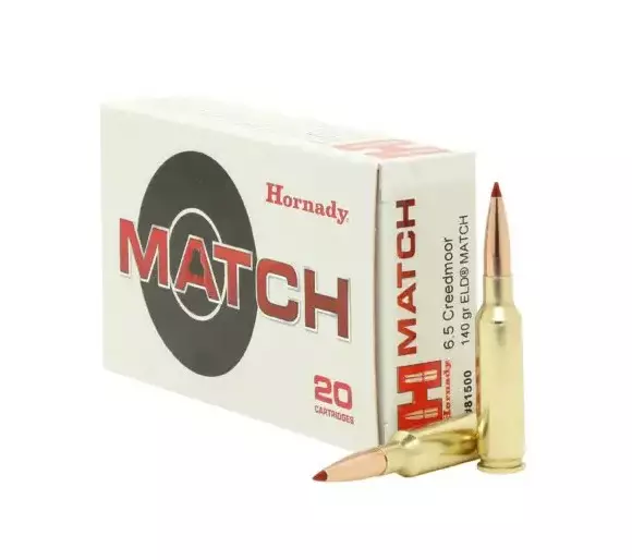 6.5 Creedmoor Hornady ELD Match 140gr - 6,5 Creedmoor -kiväärinpatruunat - 129120 - 4