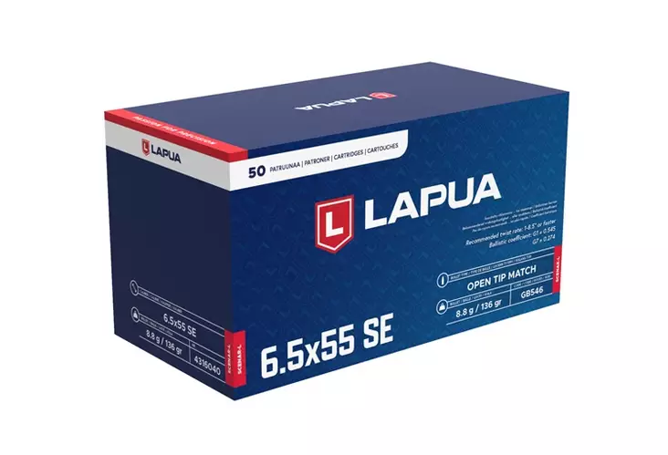 Lapua Scenar-L 6.5x55 8.8g / 136gr 50pcs - 6.5x55 SE rifle cartridges - 4316040 - 2