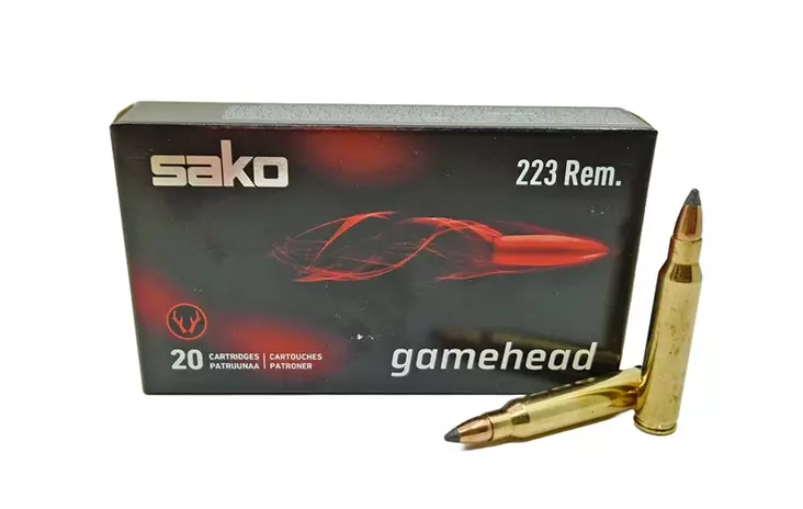 Sako 223 Rem 3,2g Gamehead SP 20kpl - 222 Rem. -kiväärinpatruunat - C611106GSA10 - 4