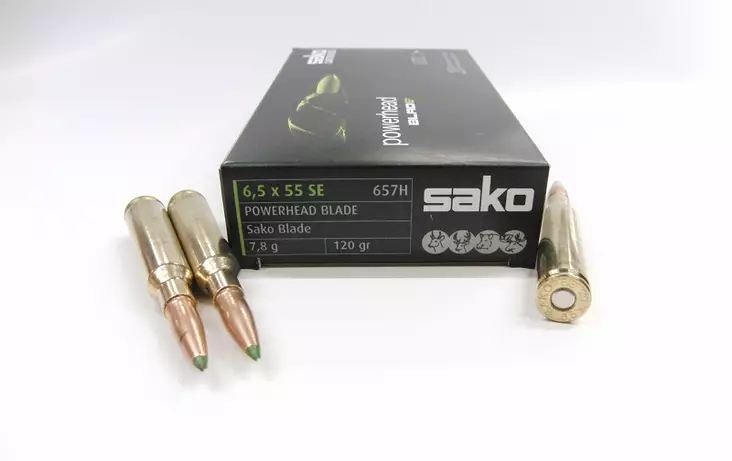 6.5x55 Sako Powerhead BLADE 7.8g 20ct - 6.5x55 SE rifle cartridges - C619657HSA10 - 1