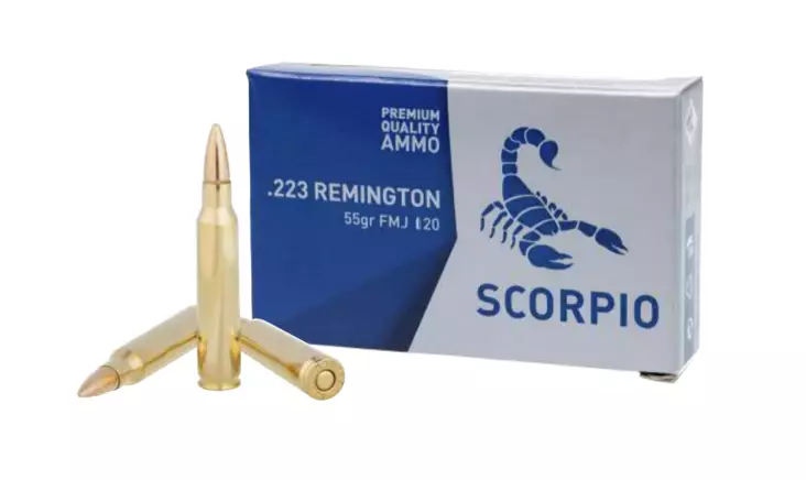 Scorpio 223 rem 55gr FMJ - 223 Rem. -kiväärinpatruunat - V00044-20 - 20