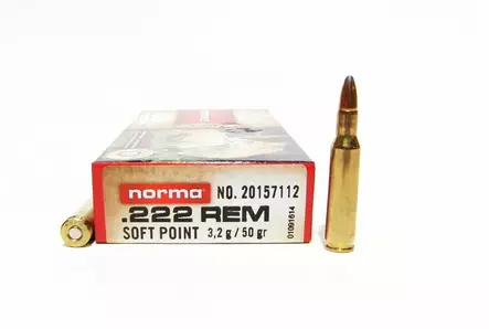 222 Rem NORMA 3,2g SP 20kpl - 222 Rem. -kiväärinpatruunat - N15711 - 4