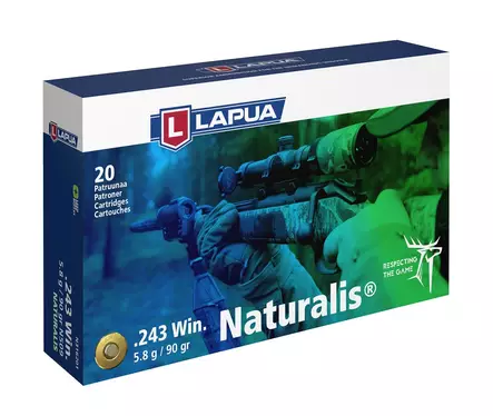 243 Win Lapua Naturalis 5.8g - 243 Win. -rifle cartridges - N316201 - 1
