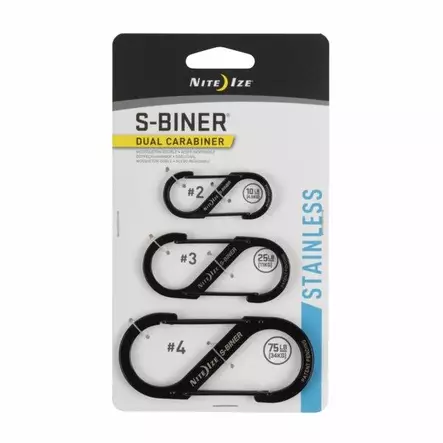 Nite Ize S-Biner Dual Carabiner 3-pack - Fittings and handles - SB234-03-01 - 1
