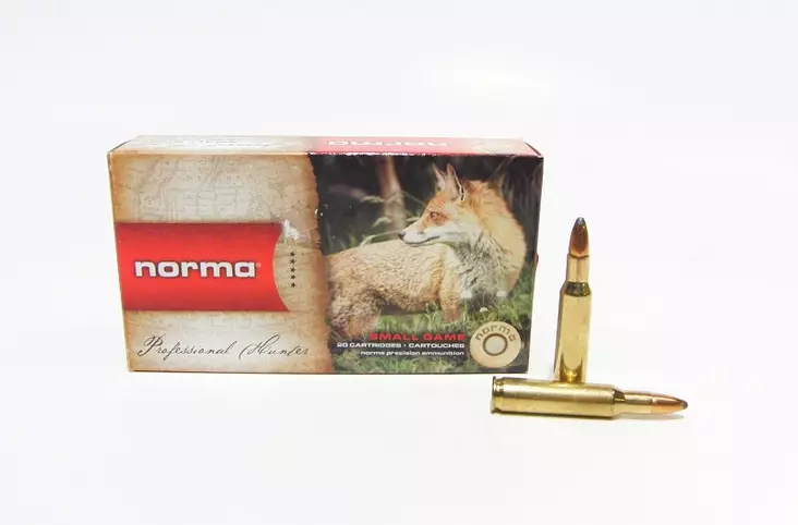 222 Rem NORMA 3,2g SP 20kpl - 222 Rem. -kiväärinpatruunat - N15711 - 3