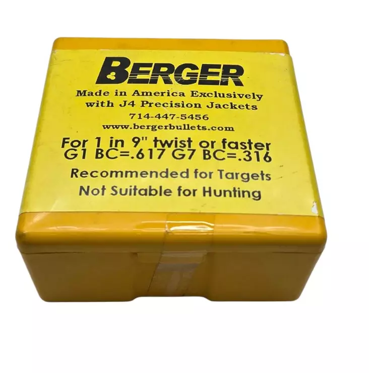 7mm Berger 168gr VLD Target 100kpl - 7mm kiväärin luodit - 28401 - 1