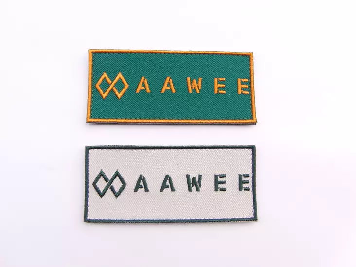 Aawee Fabric Patch Rectangle 90x40mm - Sleeve badges and velcro badges - AW-Merkki-1 - 1