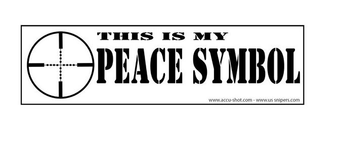 THIS IS MY PEACE SYMBOL sticker 1pc - Stickers - BT11 - 1