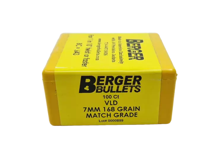 7mm Berger 168gr VLD Target 100kpl - 7mm kiväärin luodit - 28401 - 4