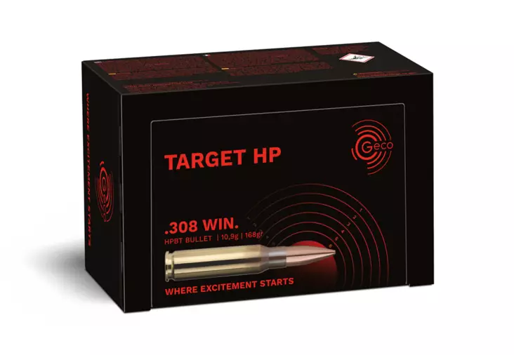 308 Win Geco Target 10.9g HPBT Rifle Cartridge 50 pcs - 308 Win. -rifle cartridges - P8GP2426821 - 1