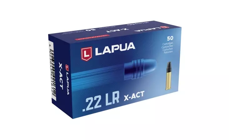 Lapua .22 LR X-Act 50 kpl - 22 LR Standard Velocity patruunat - 420161 - 2