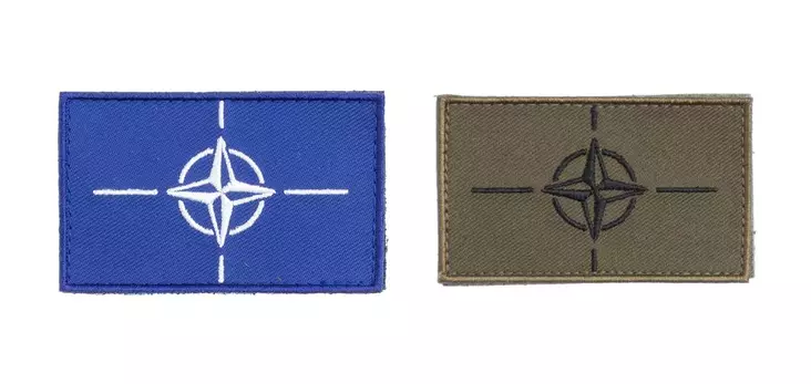 NATO Flag Velcro Patch 77x47mm - Sleeve badges and velcro badges - NATO-merkki-1 - 1