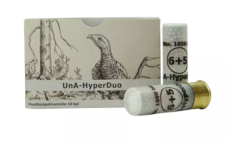 UNA HyperDuo 12/70 24g 6+5 10kpl - Korvaavat haulikonpatruunat - 6430068625411 - 1