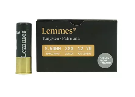 12/70 Lemmes 32g Tungsten 2.50mm 5 pack - 12/70 shotgun hunting cartridges - 6430068626302 - 2