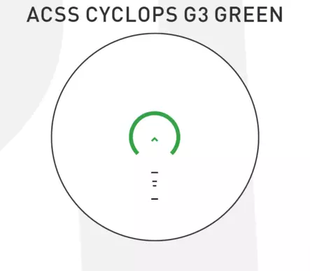 Primary Arms GLx 1X MicroPrism Gen3 - Valaistu vihreä ACSS Cyclops retiikkeli - Prismatähtäimet - 710072 - 20